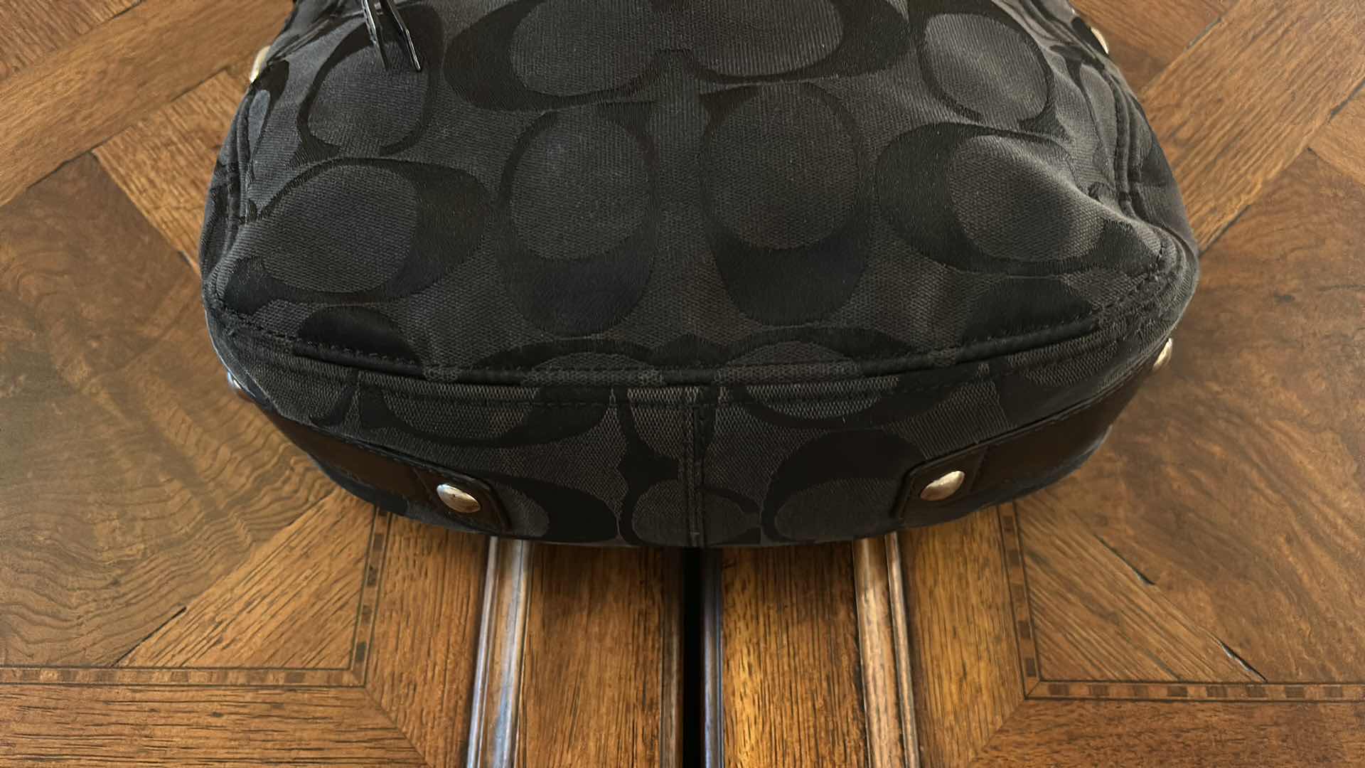 Photo 2 of COACH 12657 ZOE SIGNATURE JACQUARD & LEATHER SHOULDER BAG 