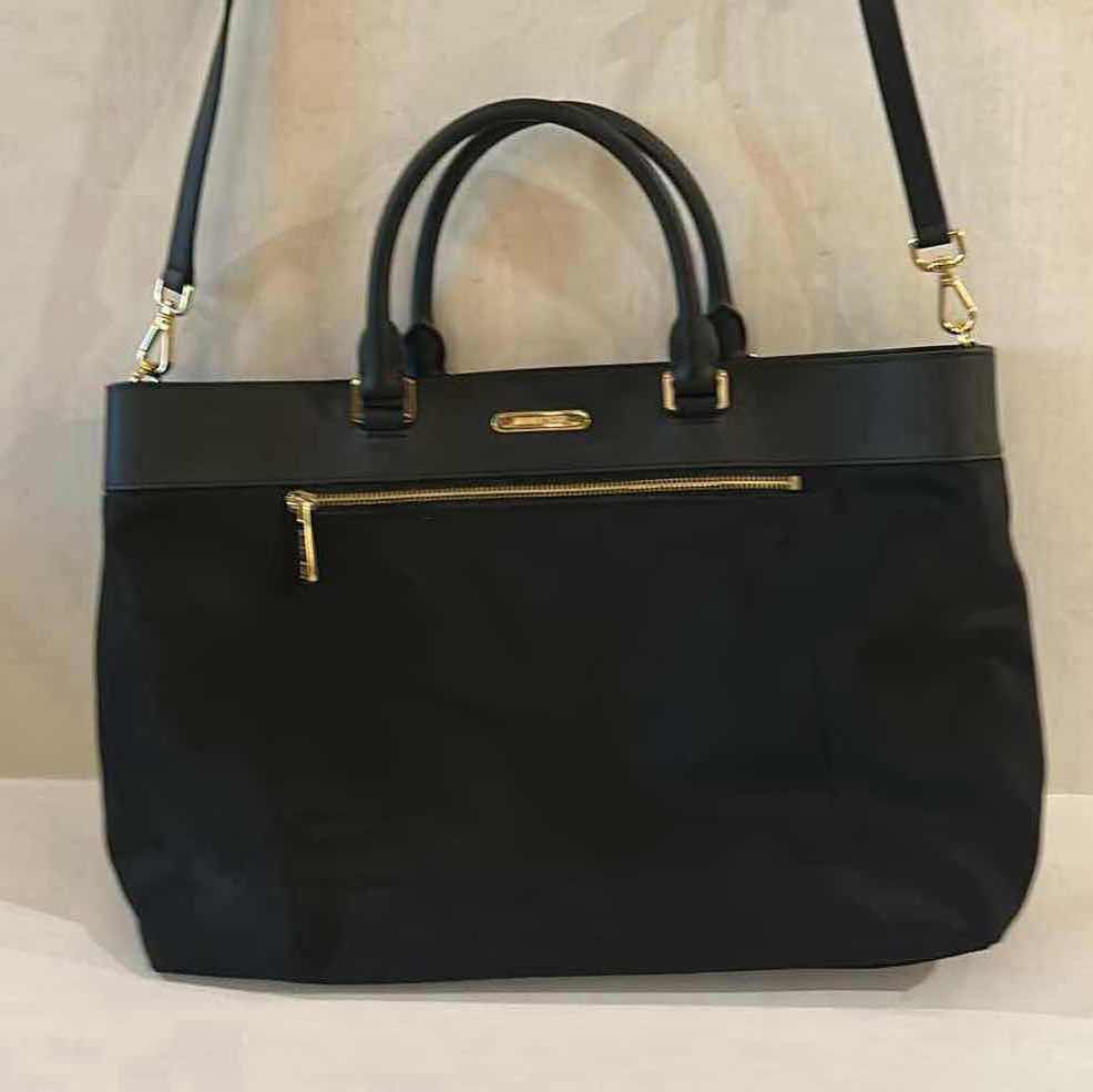 Photo 5 of MICHAEL KORS 2-WAY COLGATE BLACK VINYL CROSSBODY TOTE HANDBAG