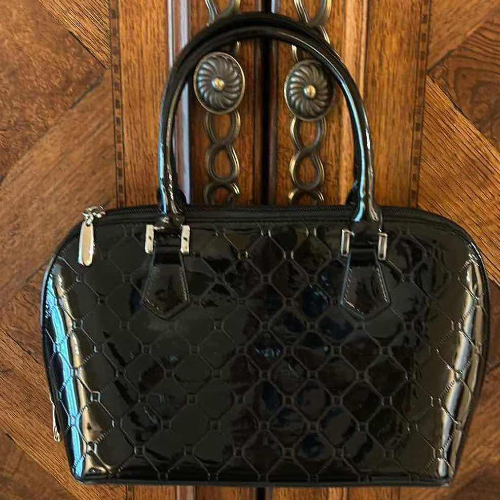 Photo 1 of BRAVO BEVERLY HILLS GENUINE BLACK LEATHER HANDBAG