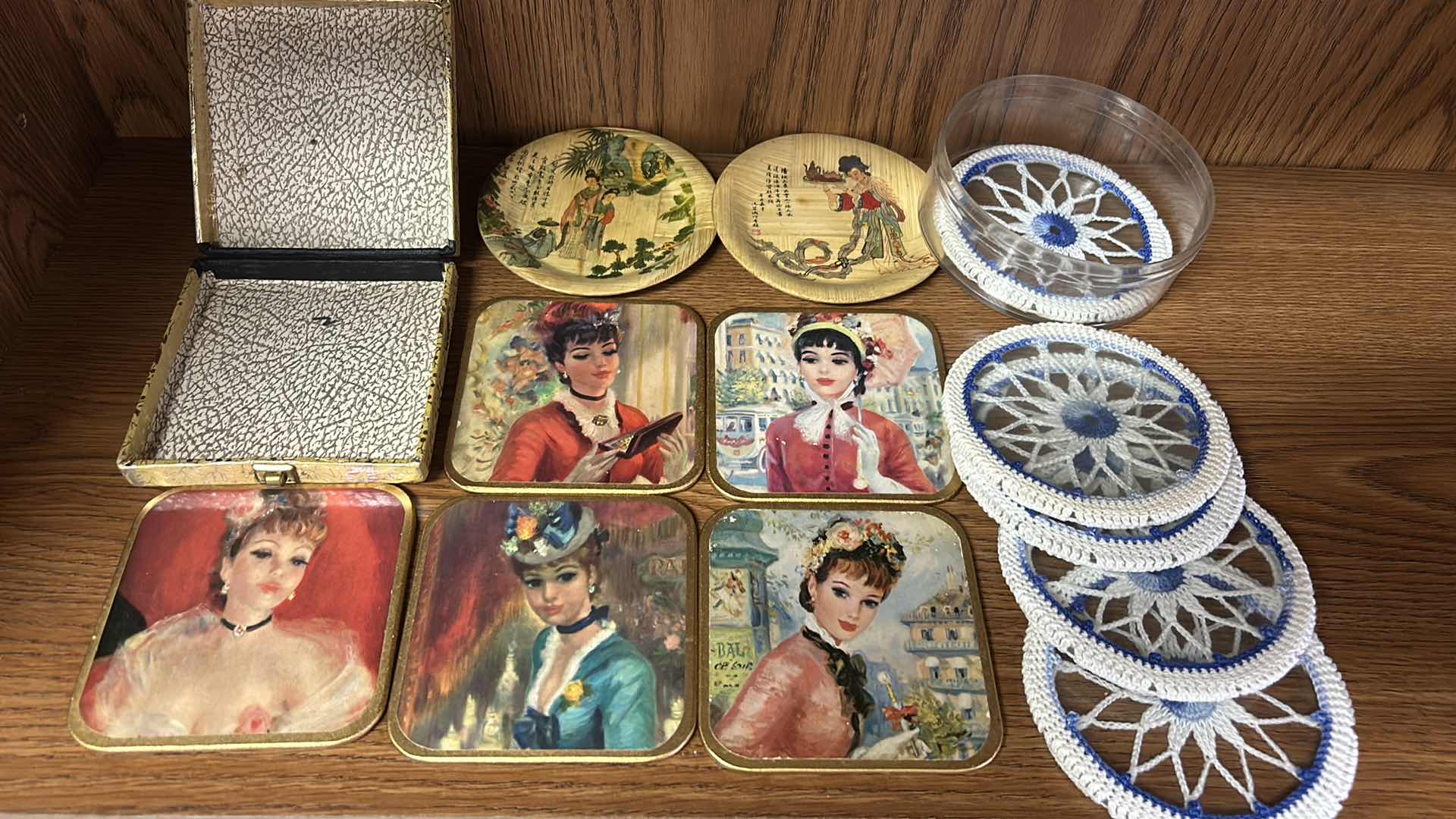 Photo 1 of 3 - VINTAGE COASTER SETS