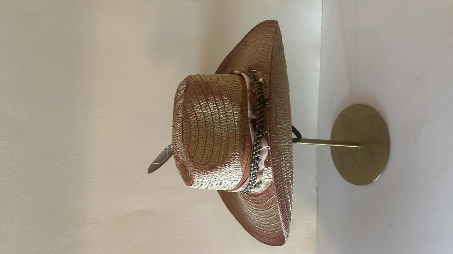 Photo 3 of NEW CUSTOM DESIGNED STRAW COWGIRL HAT (SIZABLE)