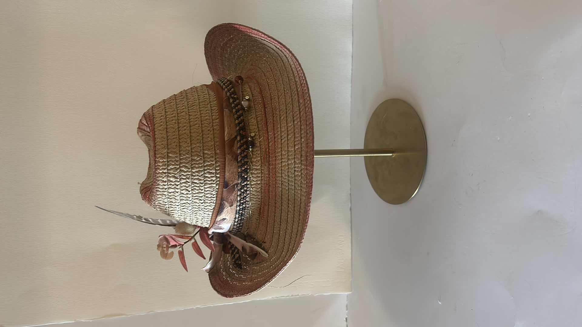 Photo 4 of NEW CUSTOM DESIGNED STRAW COWGIRL HAT (SIZABLE)