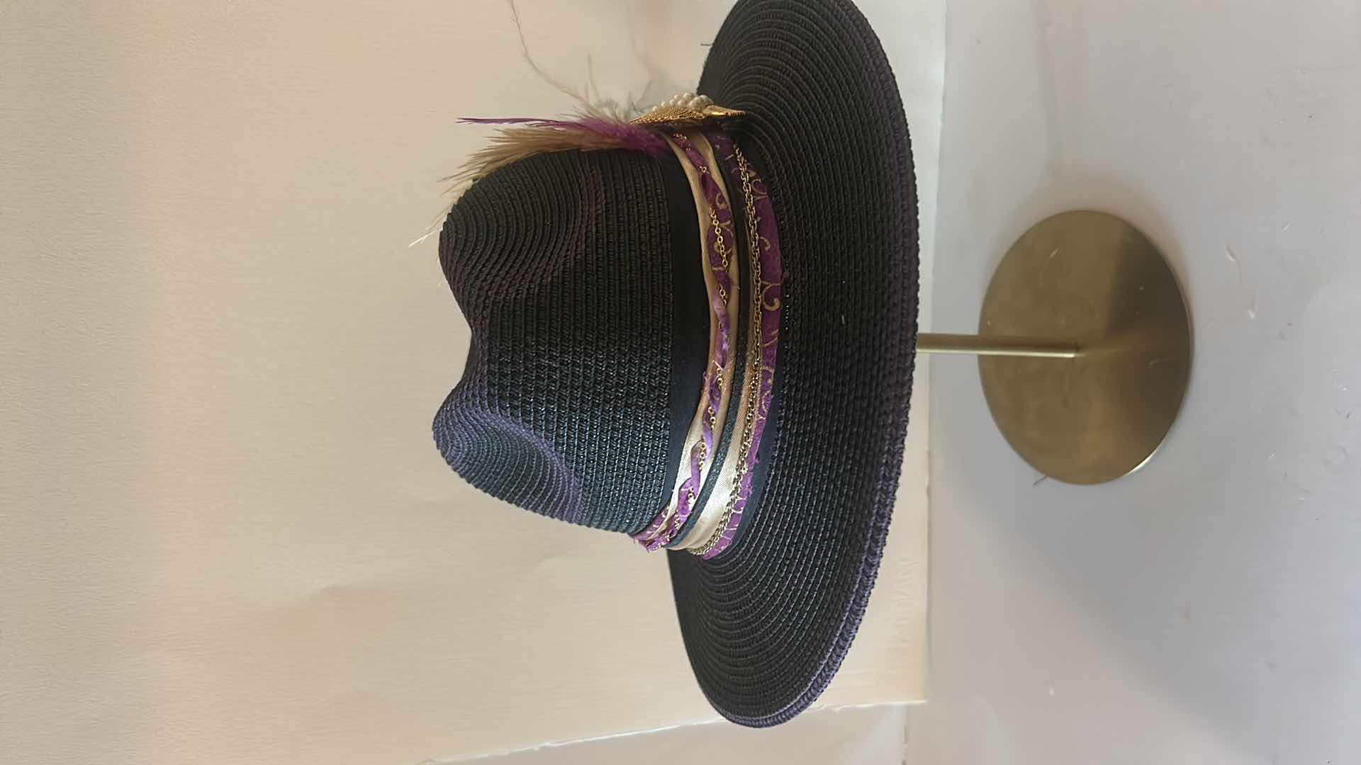 Photo 3 of NEW CUSTOM DESIGNED STRAW FEDORA HAT (SIZABLE)