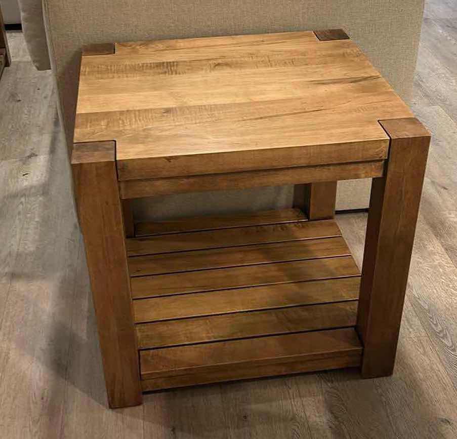 Photo 1 of  BASSETT HAMPTON SQUARE WOOD END TABLE FROM LEMONTREE HOME DESIGNS 26” x 24” x 25”