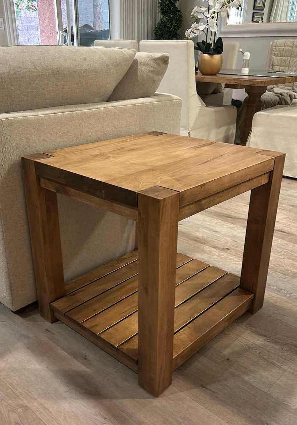 Photo 2 of  BASSETT HAMPTON SQUARE WOOD END TABLE FROM LEMONTREE HOME DESIGNS 26” x 24” x 25”