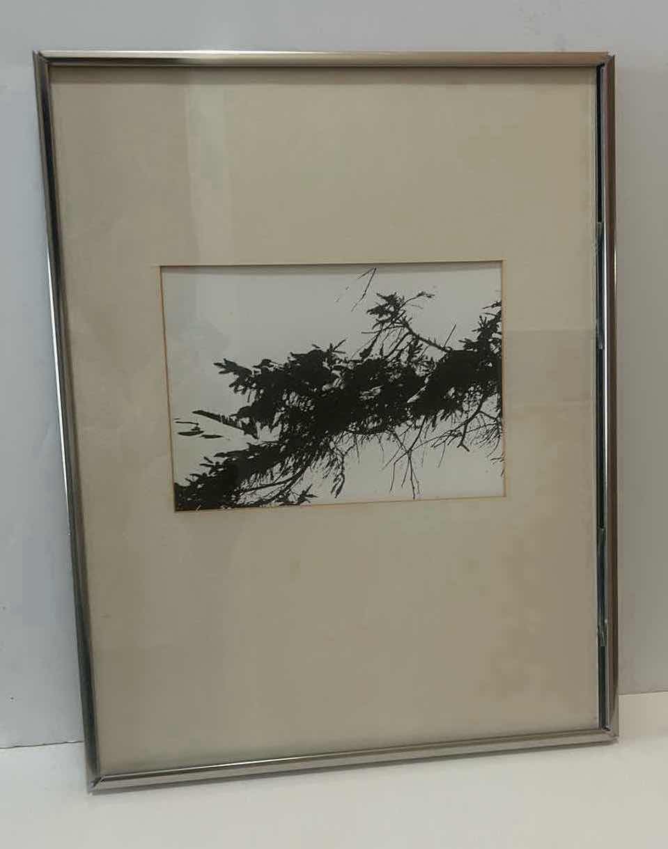 Photo 1 of SILVER FRAMED, BLACK AND WHITE INK ARTWORK 14 1/2 x 18 1/2