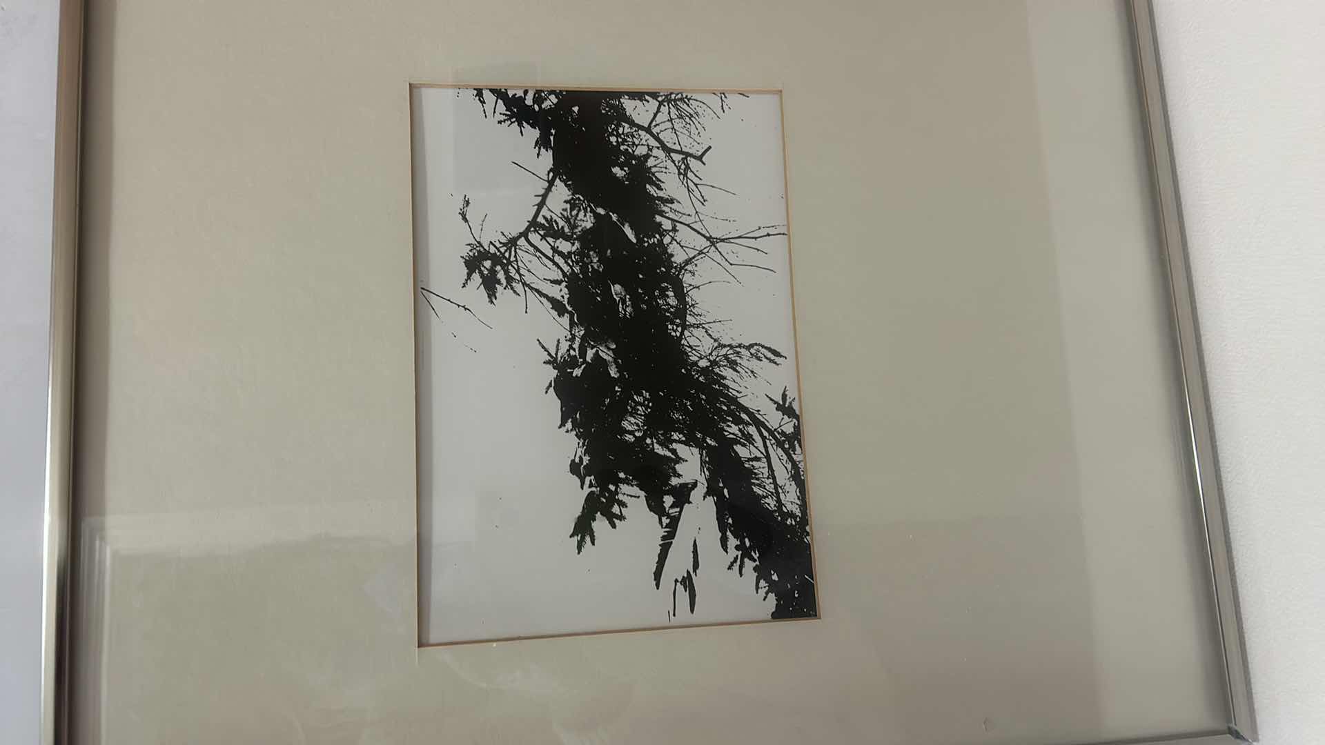 Photo 2 of SILVER FRAMED, BLACK AND WHITE INK ARTWORK 14 1/2 x 18 1/2