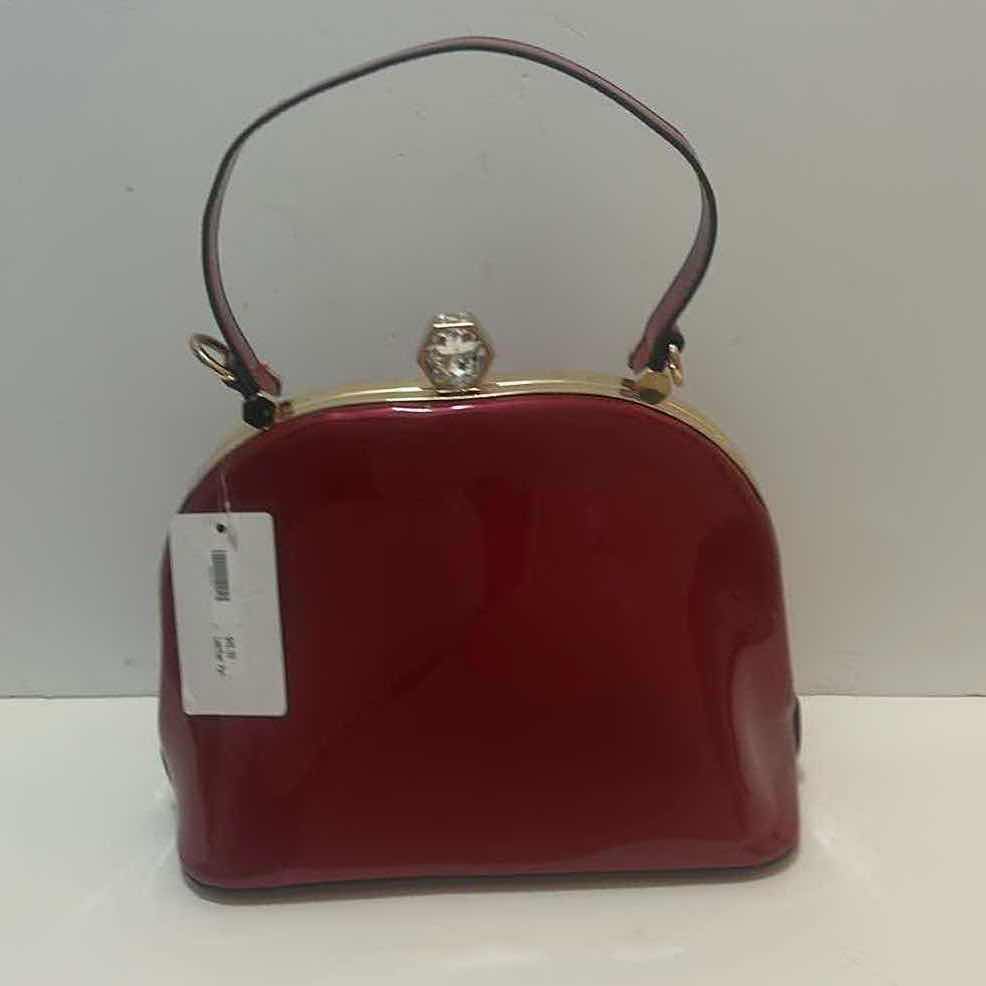 Photo 1 of NEW RED PATENT LEATHER HANDBAG WITH EXTRA STRAP