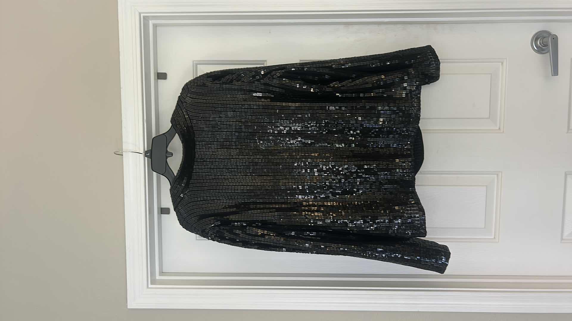 Photo 5 of WOMENSWEAR- 2 PIECE EVENING FORMAL WARE, SQUARE  SEQUINED TOP AND JACKET SIZE 16W