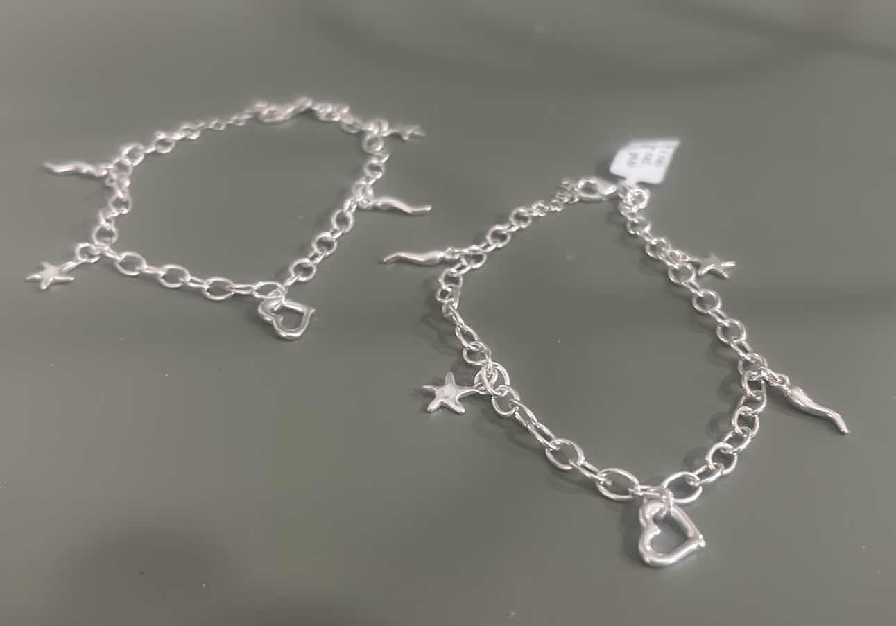 Photo 1 of 2 - .925 STERLING SILVER ITALY CHARM BRACELETS