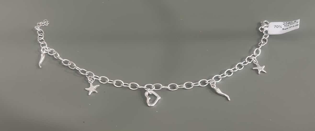 Photo 2 of 2 - .925 STERLING SILVER ITALY CHARM BRACELETS