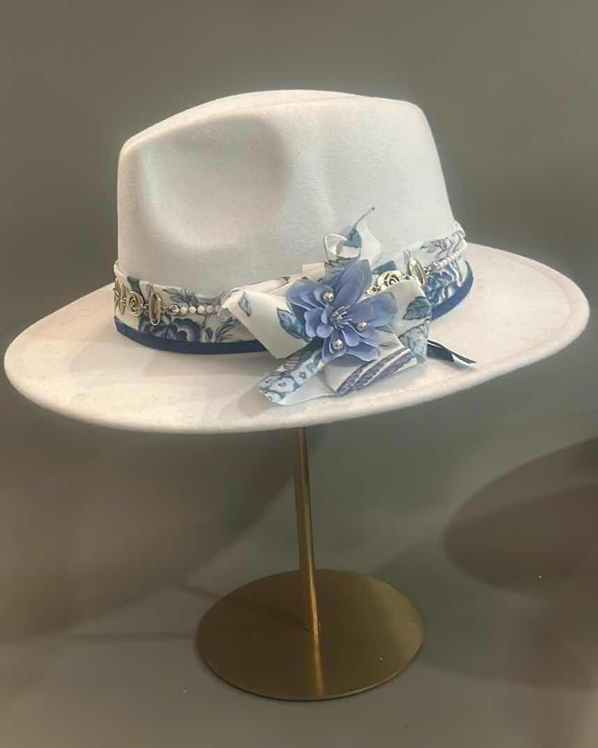 Photo 1 of NEW CUSTOM FEDORA / COWGIRL / EASTER HAT (ADJUSTABLE)