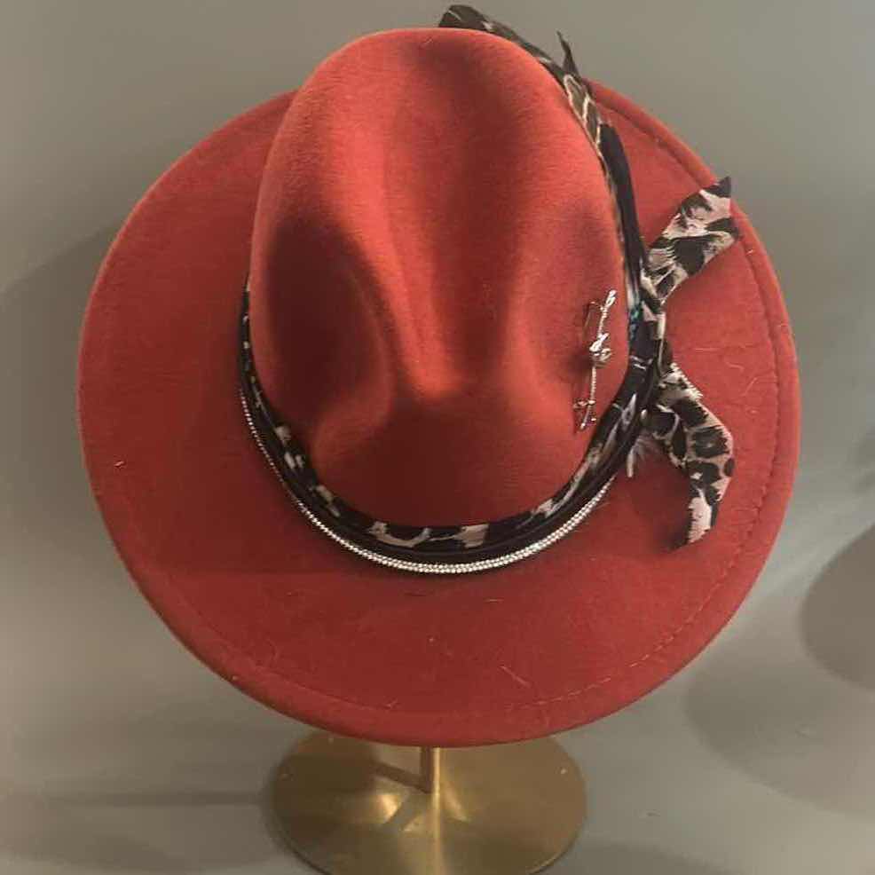 Photo 3 of NEW CUSTOM DESIGNED FELT FEDORA COWGIRL HAT (ADJUSTABLE)