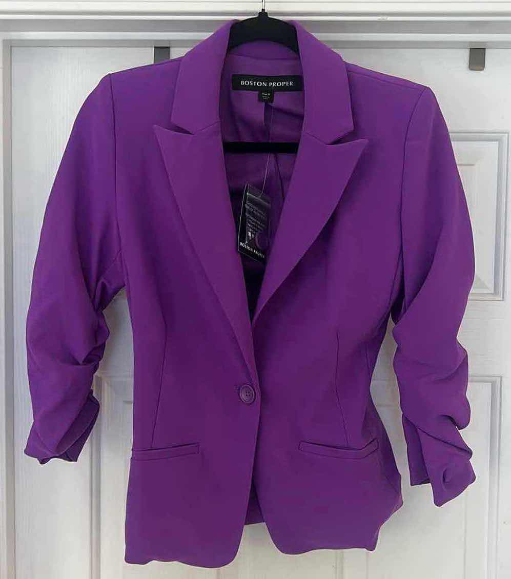 Photo 5 of WOMENS’S NEW WITH TAGS PURPLE BOSTON PROPER JACKET SIZE M