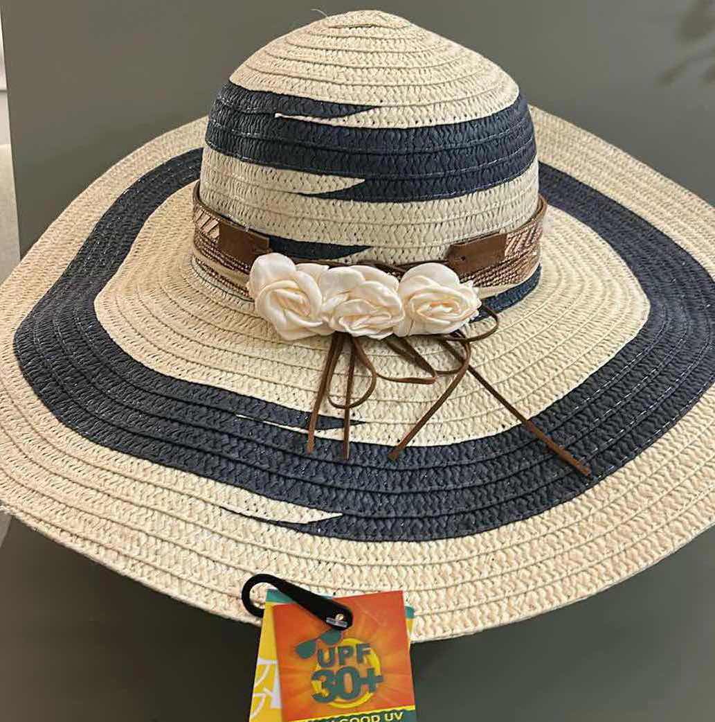 Photo 2 of NEW CUSTOM STRAW SPF50 SUN HAT (ADJUSTABLE)