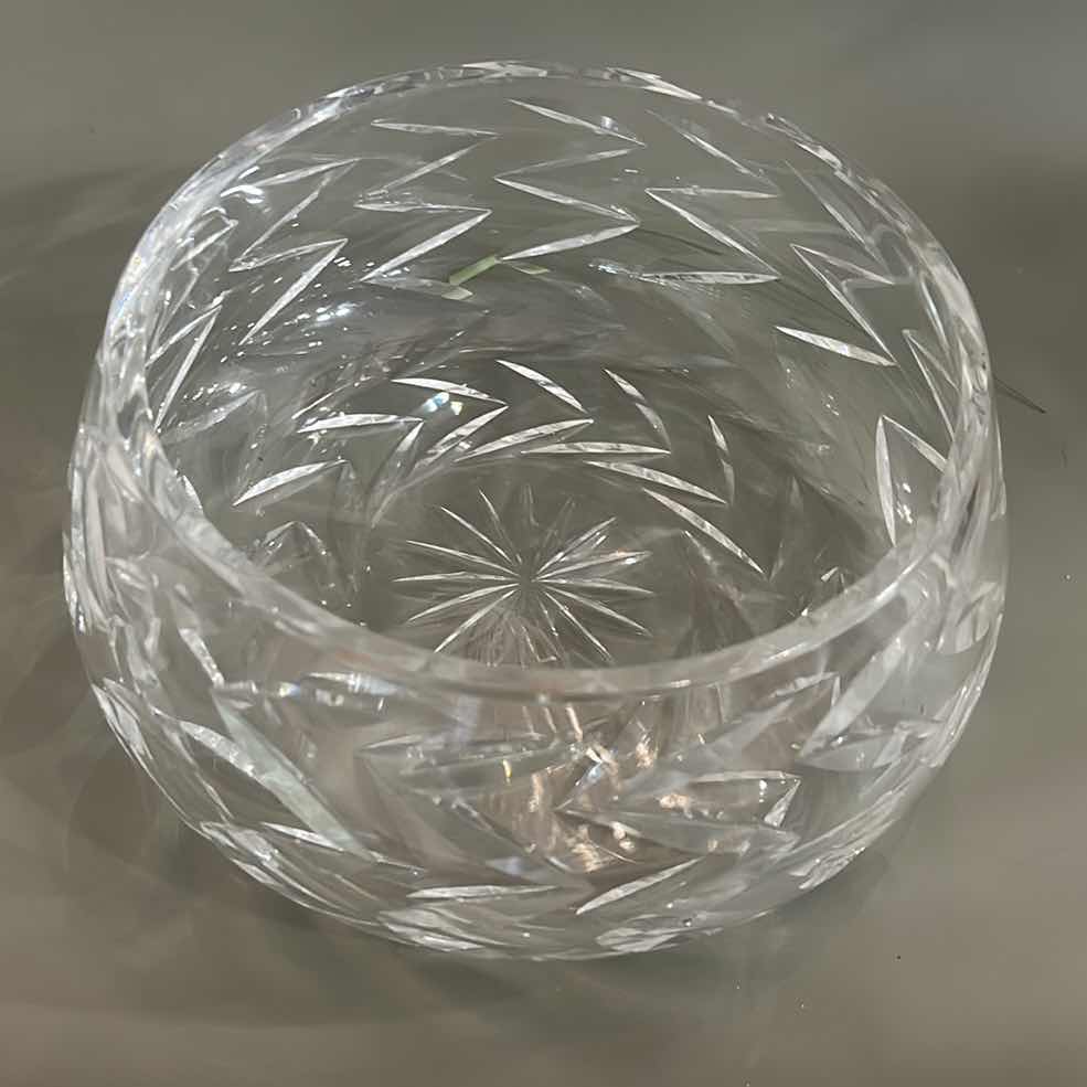 Photo 2 of CUT CRYSTAL BOWL 9” X H 4”