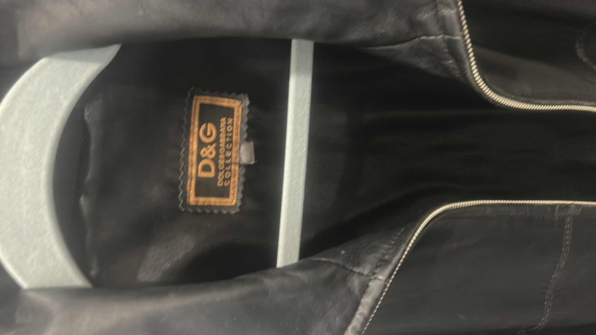 Photo 2 of WOMENS DOLCE AND GABBANA LAMBSKIN LEATHER JACKET SIZE XXL