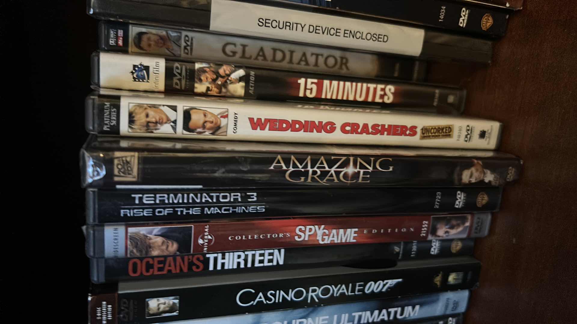 Photo 1 of CONTENTS OF SHELF-DVD'S, AUDIO BIBLE