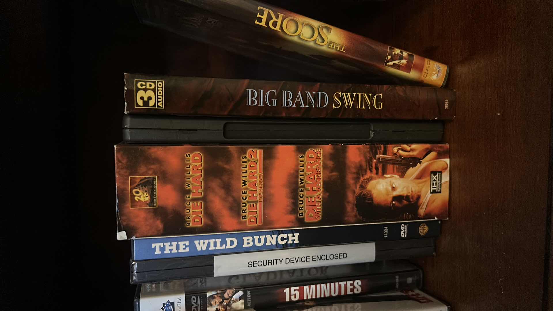 Photo 1 of CONTENTS OF SHELF-DVD'S, AUDIO BIBLE