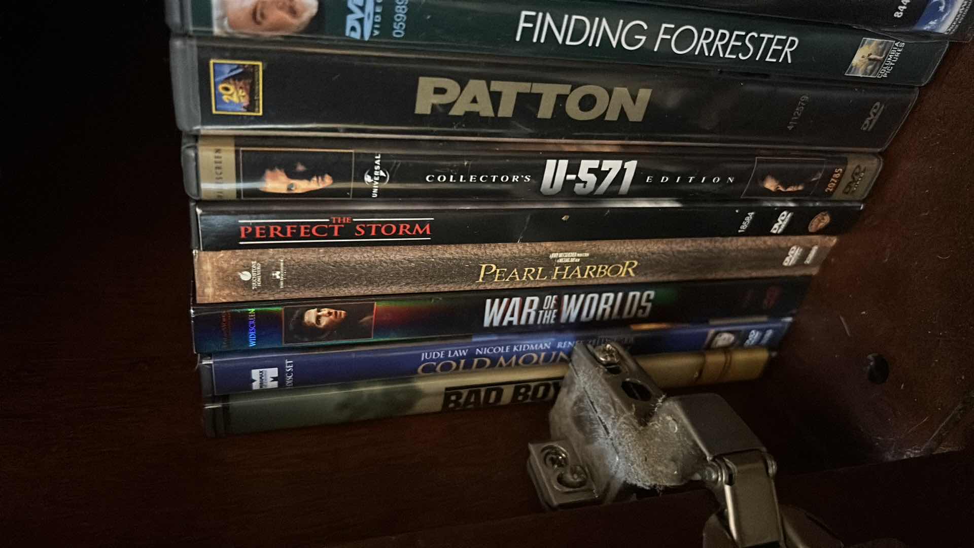 Photo 1 of CONTENTS OF SHELF-DVD'S, AUDIO BIBLE