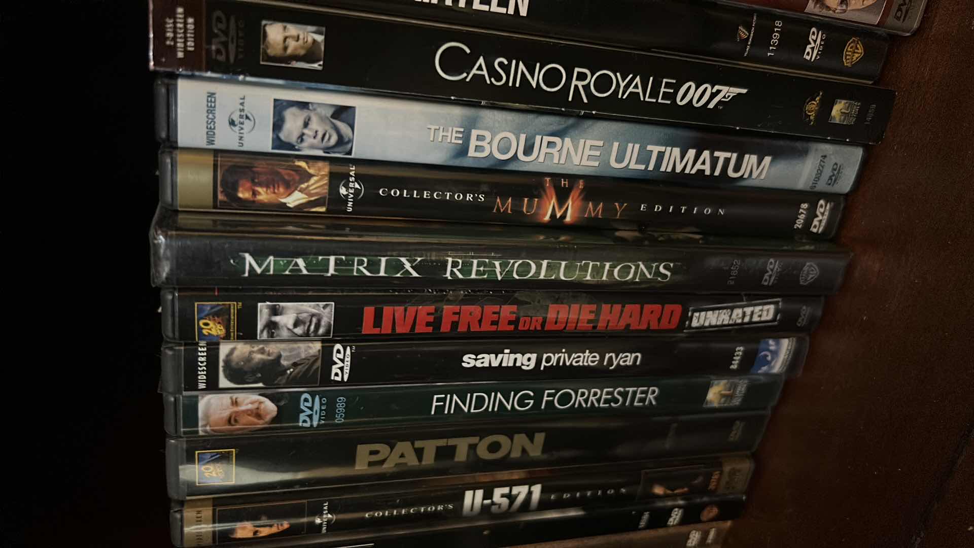 Photo 1 of CONTENTS OF SHELF-DVD'S, AUDIO BIBLE