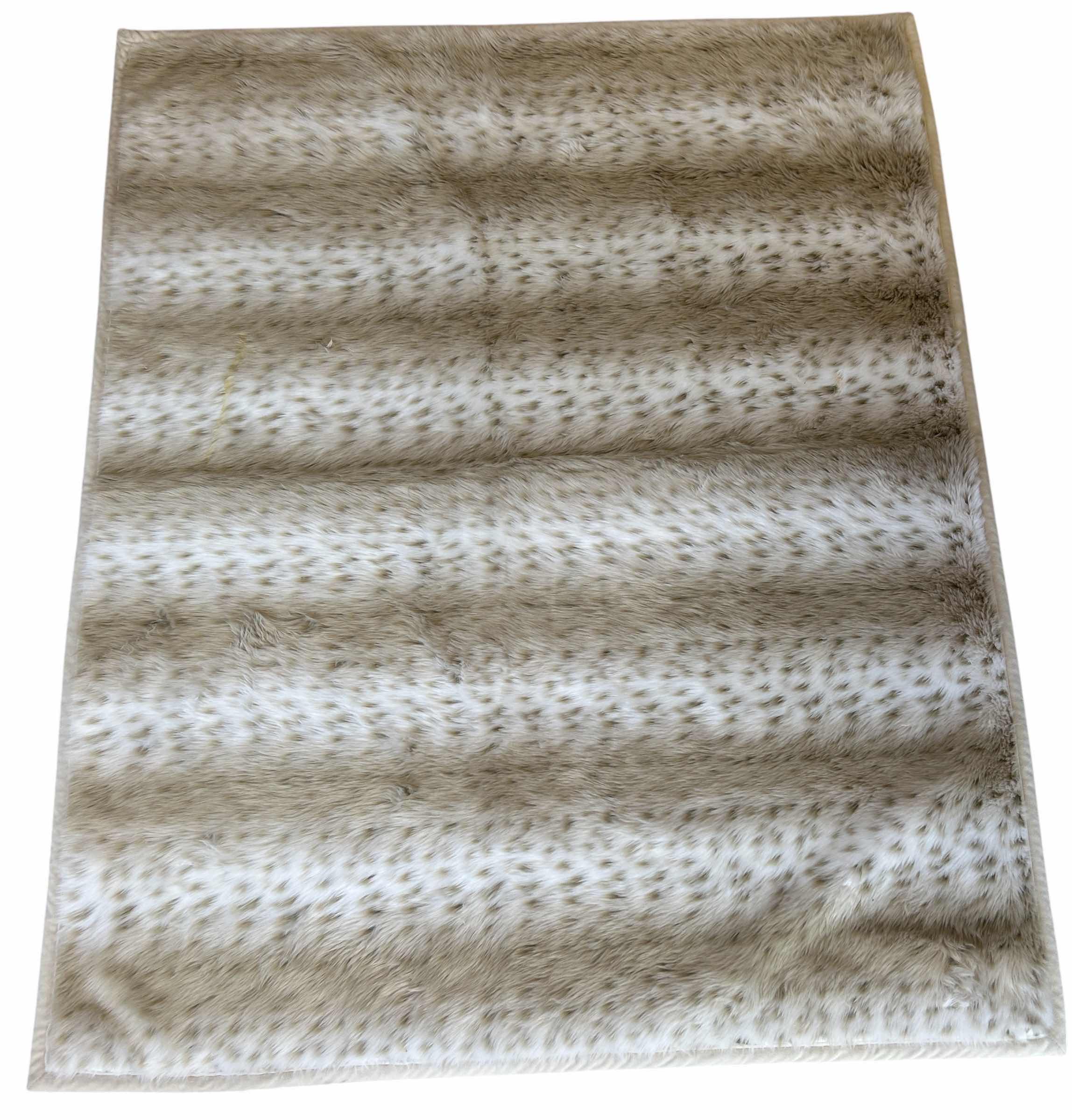 Photo 1 of POTTERY BARN FAUX FUR THROW 4’ x 5’