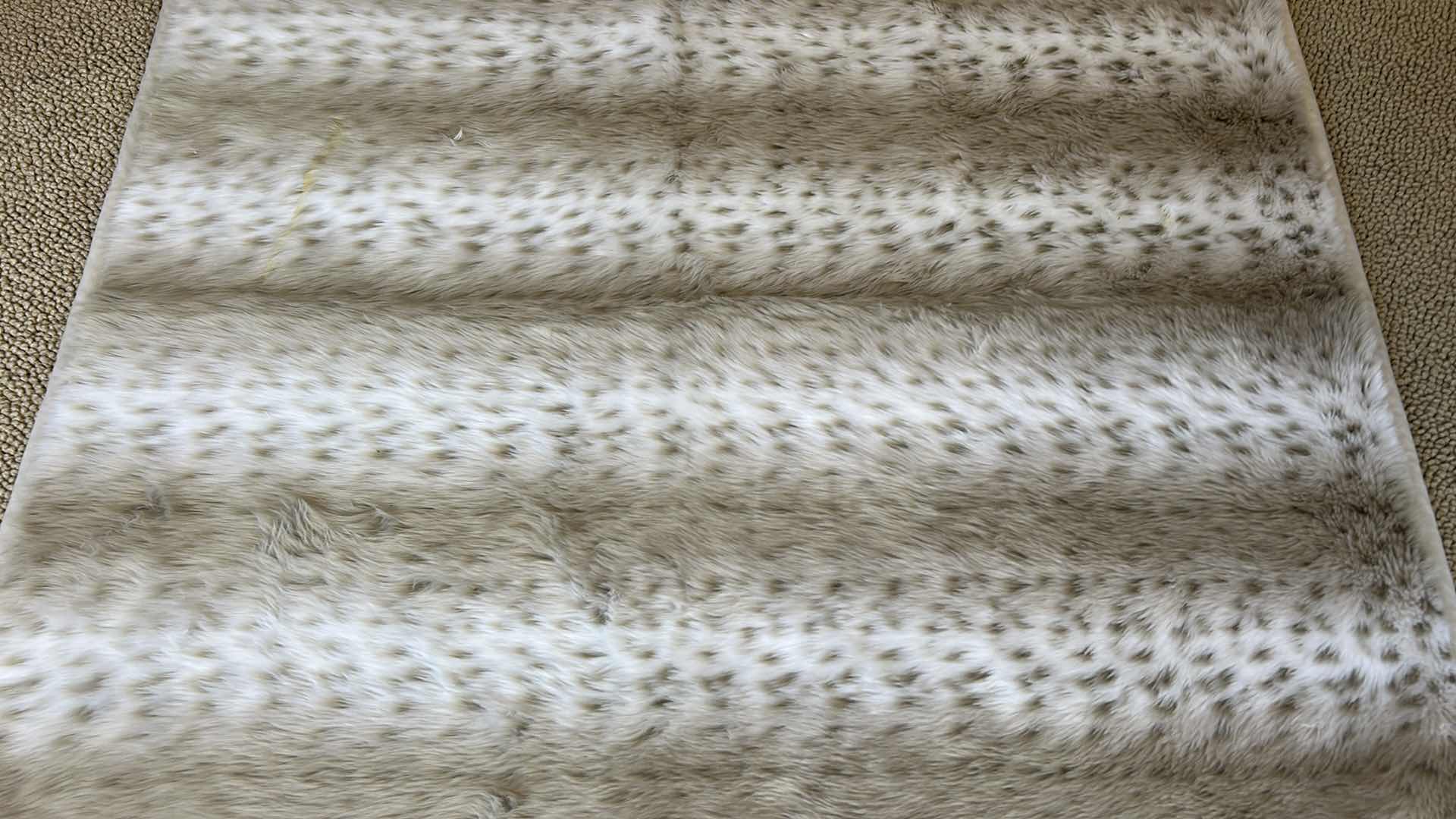Photo 1 of POTTERY BARN FAUX FUR THROW 4’ x 5’