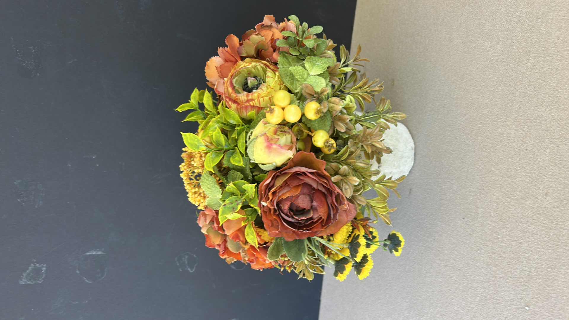 Photo 1 of 3-FAUX FLORAL ARRANGEMENTS (TALLEST 13”)