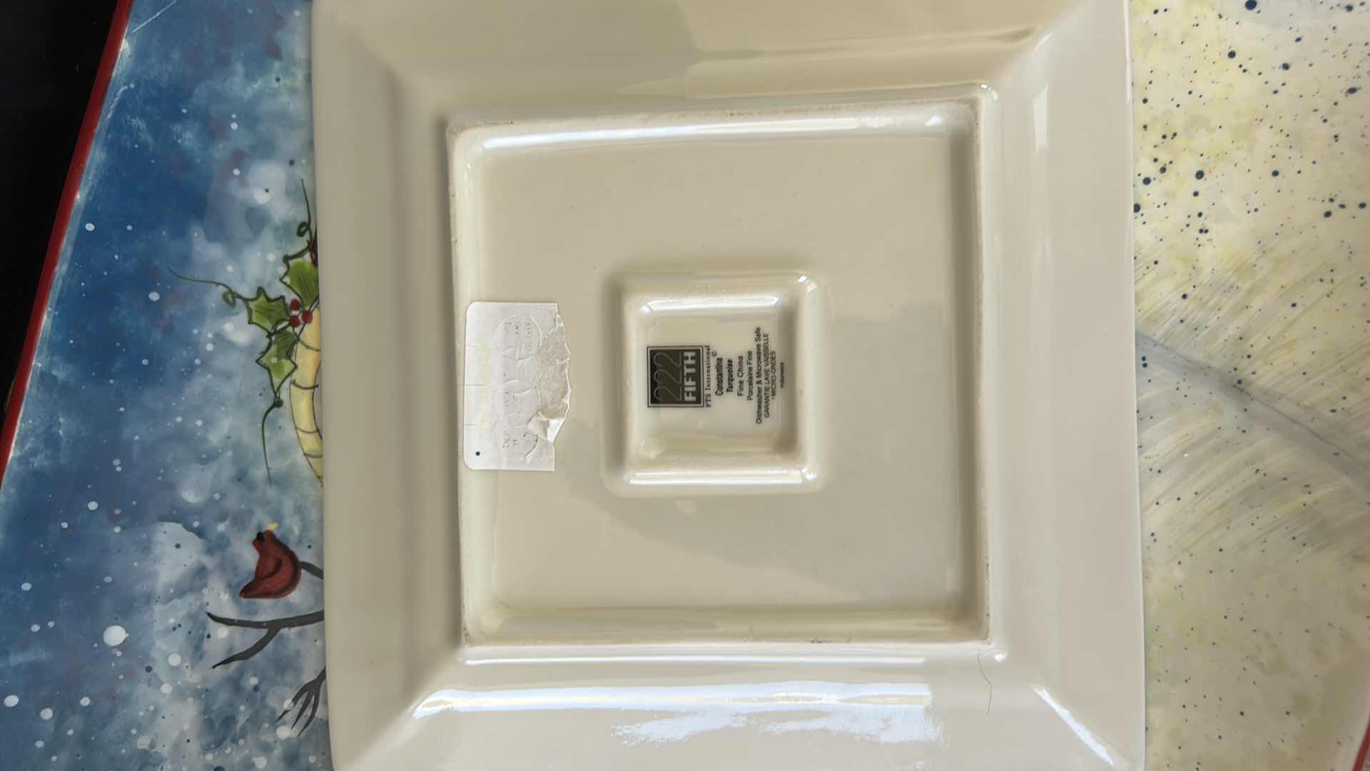 Photo 1 of WILLIAM SONOMA HOLIDAY PLATTER, CERTIFIED INTERNATIONAL HOLIDAY PLATTER, HOLIDAY TABLE CLOTHES
