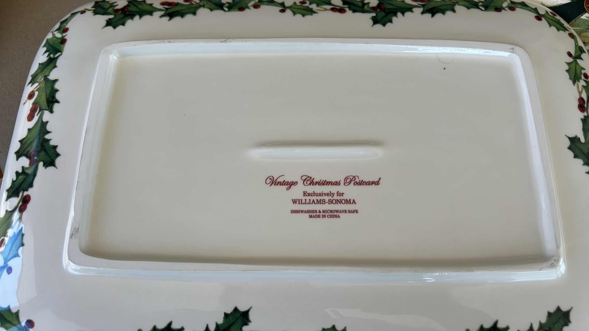Photo 1 of WILLIAM SONOMA HOLIDAY PLATTER, CERTIFIED INTERNATIONAL HOLIDAY PLATTER, HOLIDAY TABLE CLOTHES