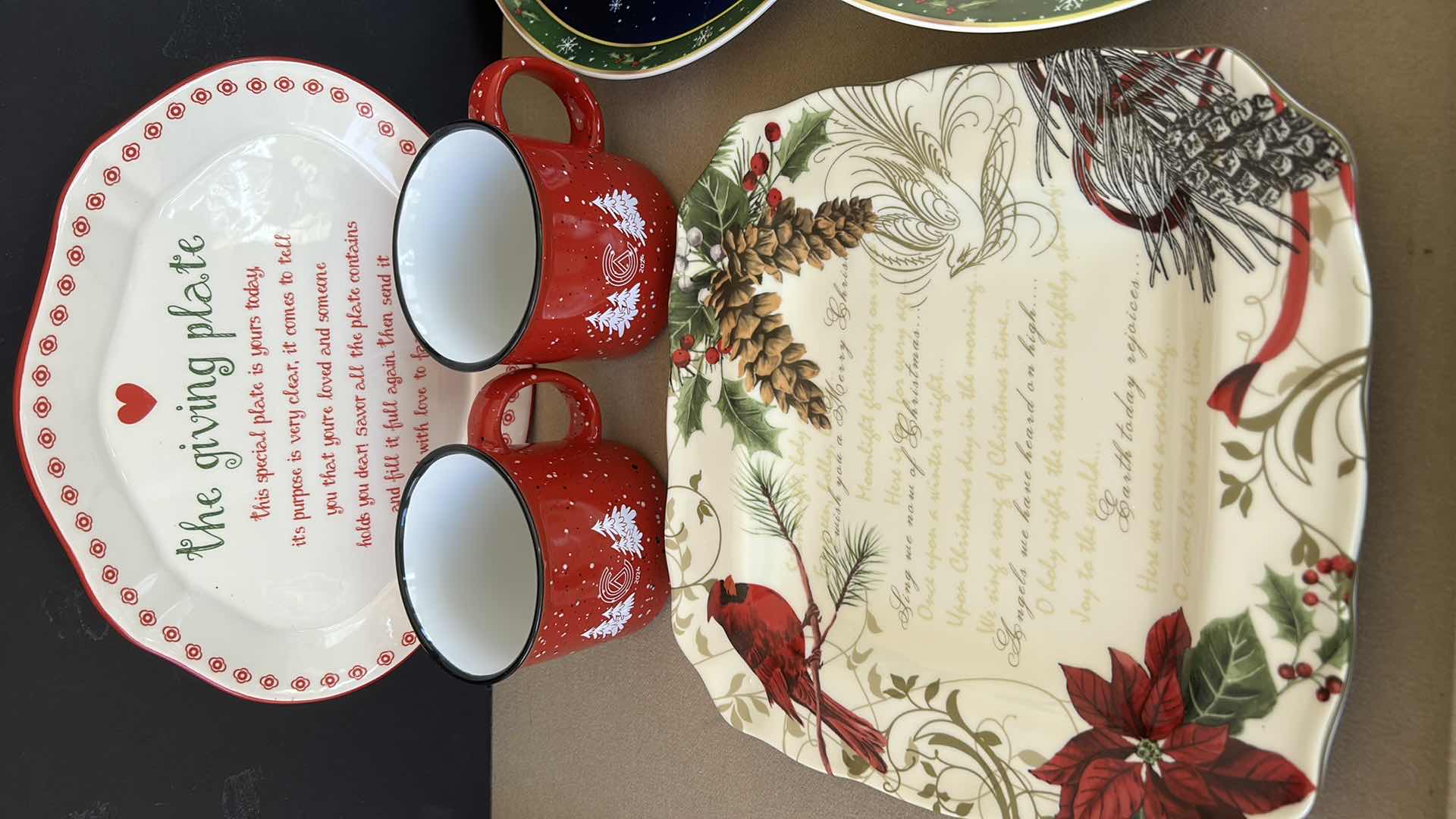 Photo 1 of CHRISTMAS HOLIDAY PLATES & MUGS