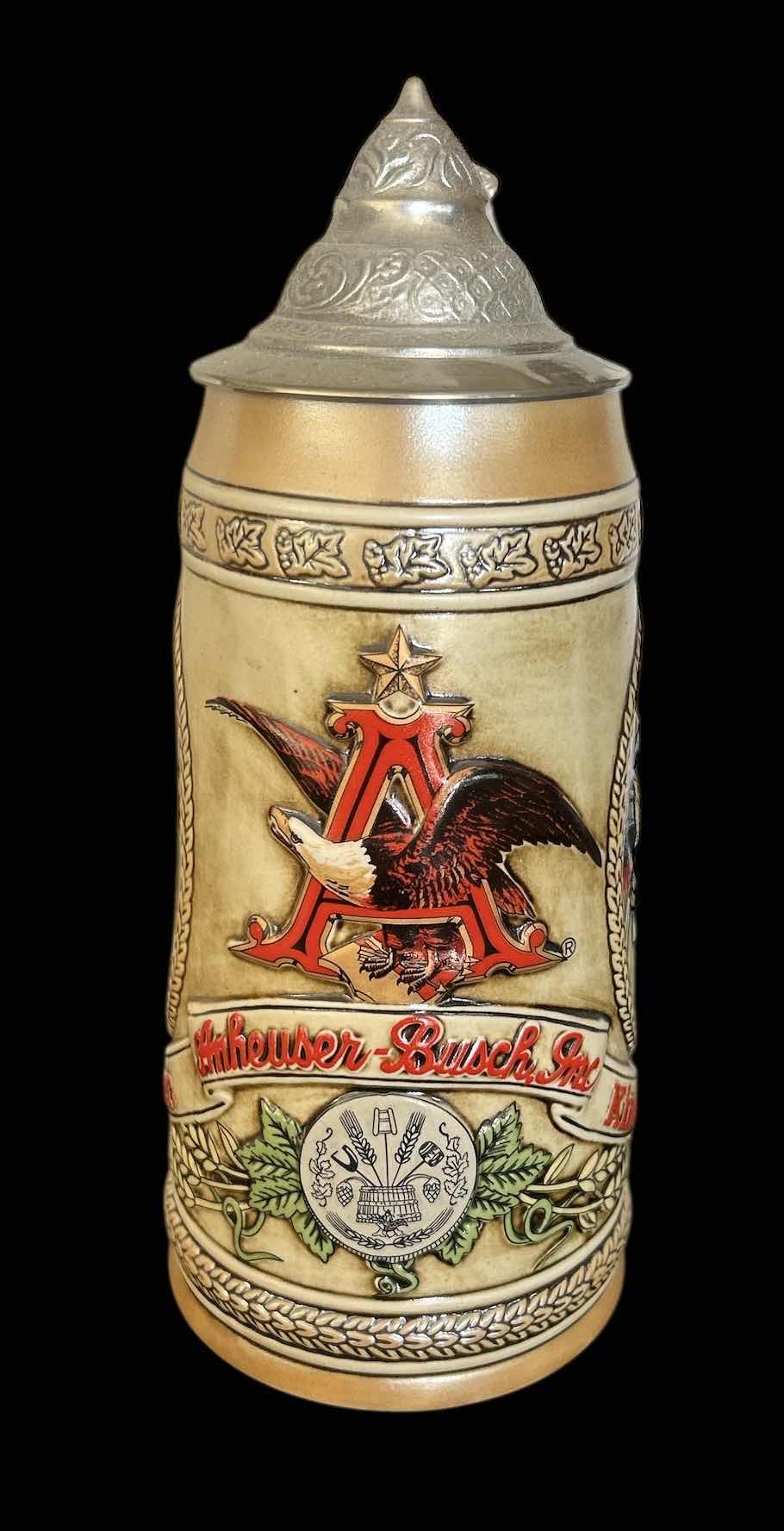 Photo 1 of LIMITED EDITION ANHEUSER BUSCH BEER STEIN H10”
