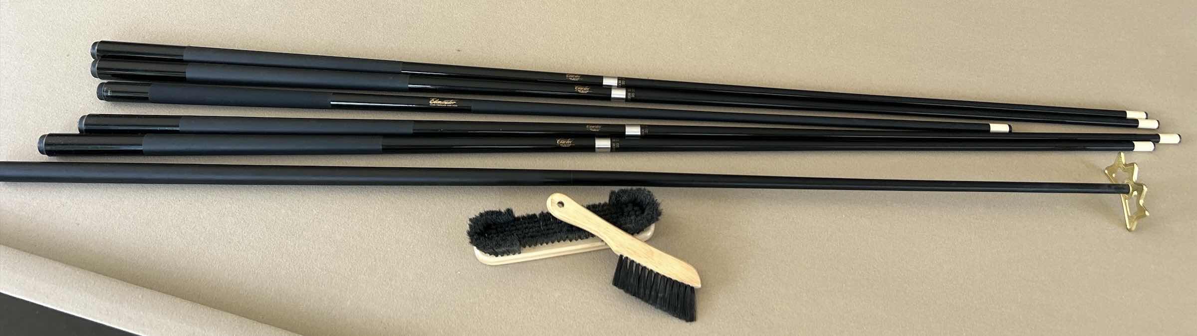 Photo 1 of POOL CUE  STICKS & POOL TABLE ACCESSORIES