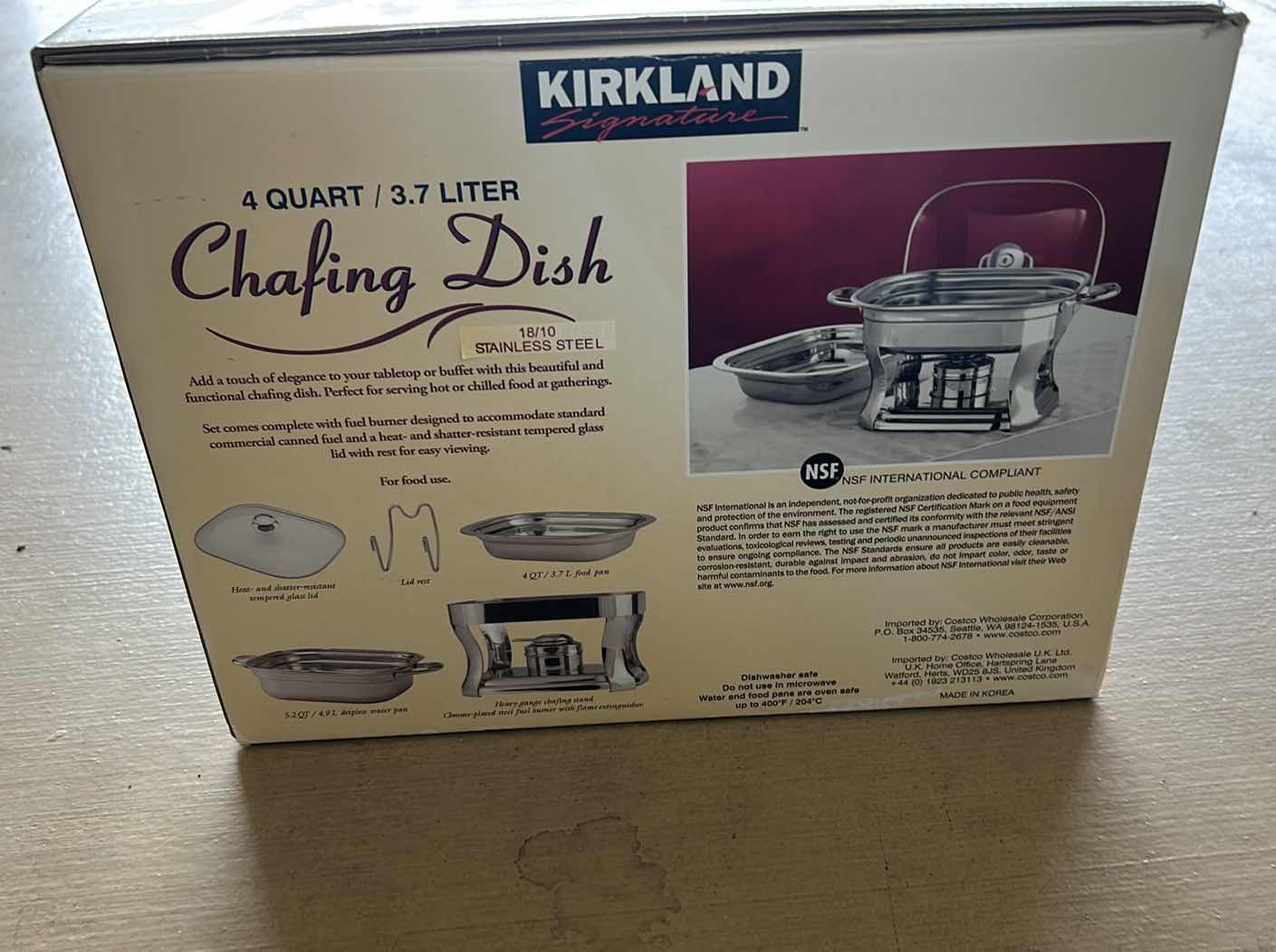Photo 1 of KIRKLAND 4 QUART CHAFING DISH