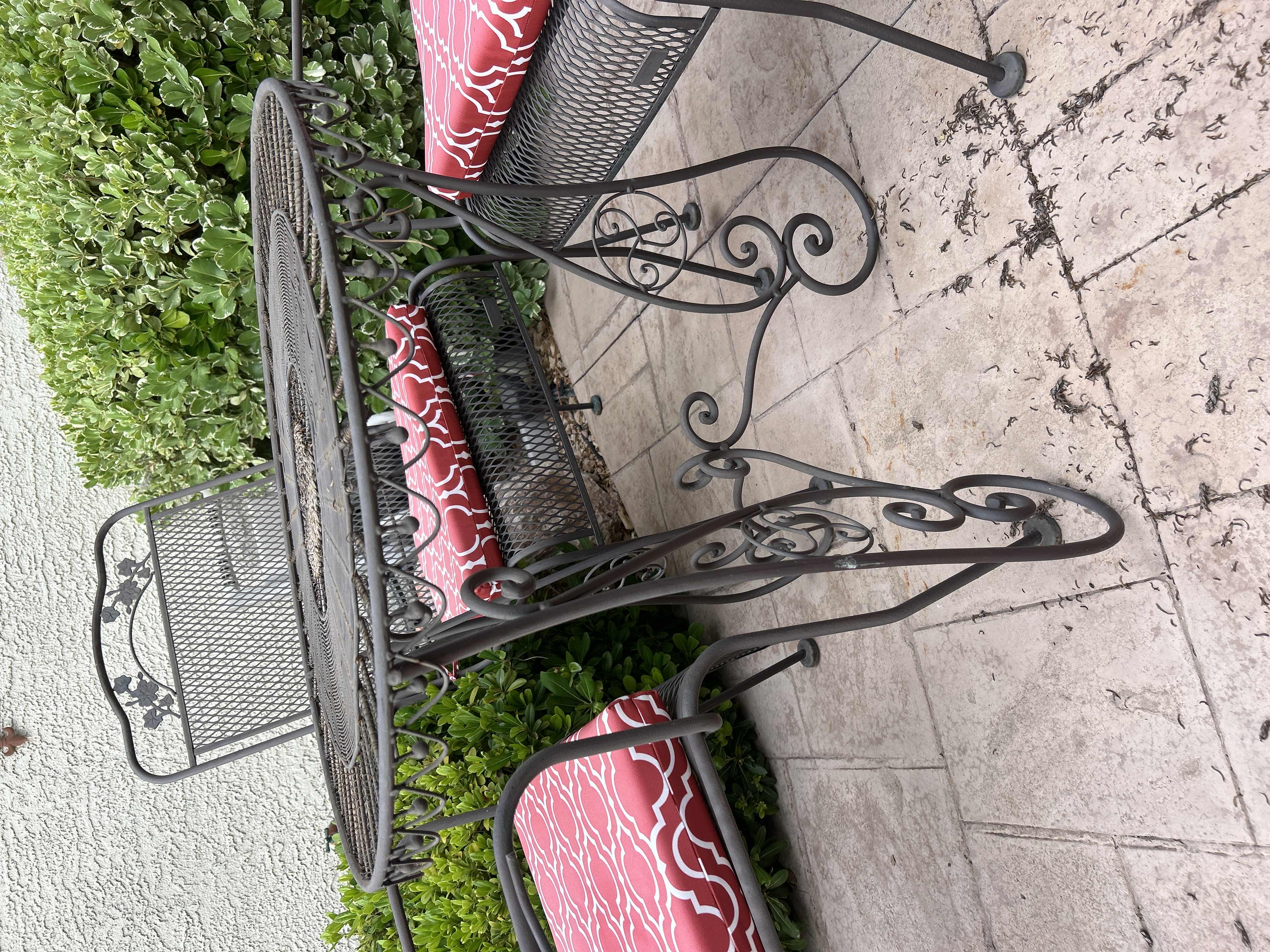 Photo 1 of HEAVY METAL OUTDOOR PATIO SET TABLE 27.5” x H27.5”