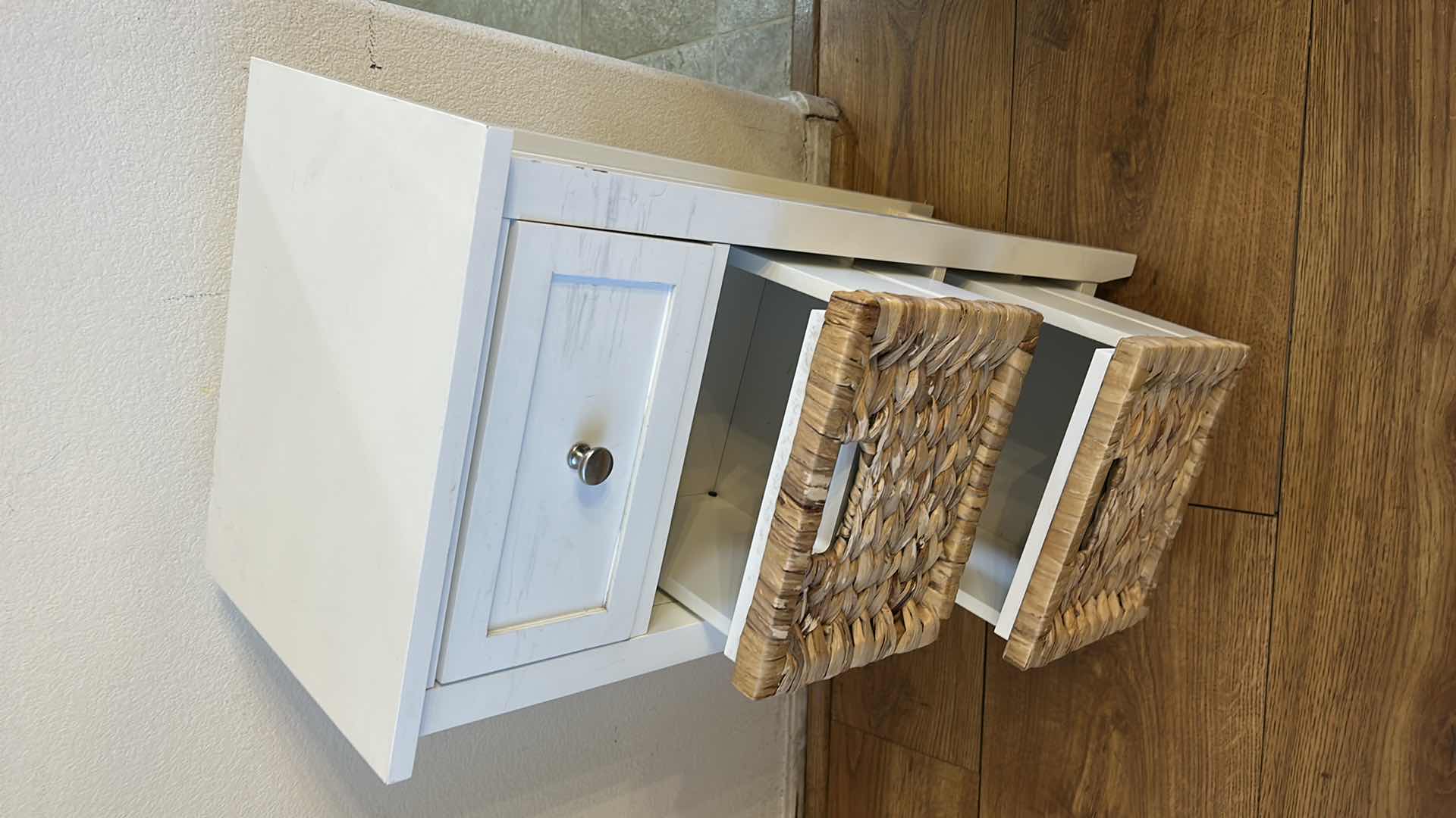 Photo 1 of SMALL WHITE 3 DRAWER CABINET 14 by 11” x H29 1/2