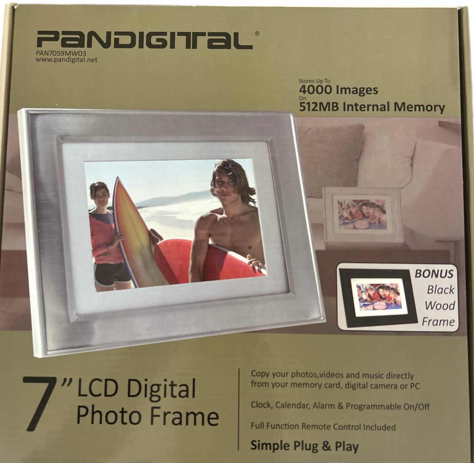 Photo 1 of PANDIGITAL 7” LCD DIGITAL PHOTO FRAME