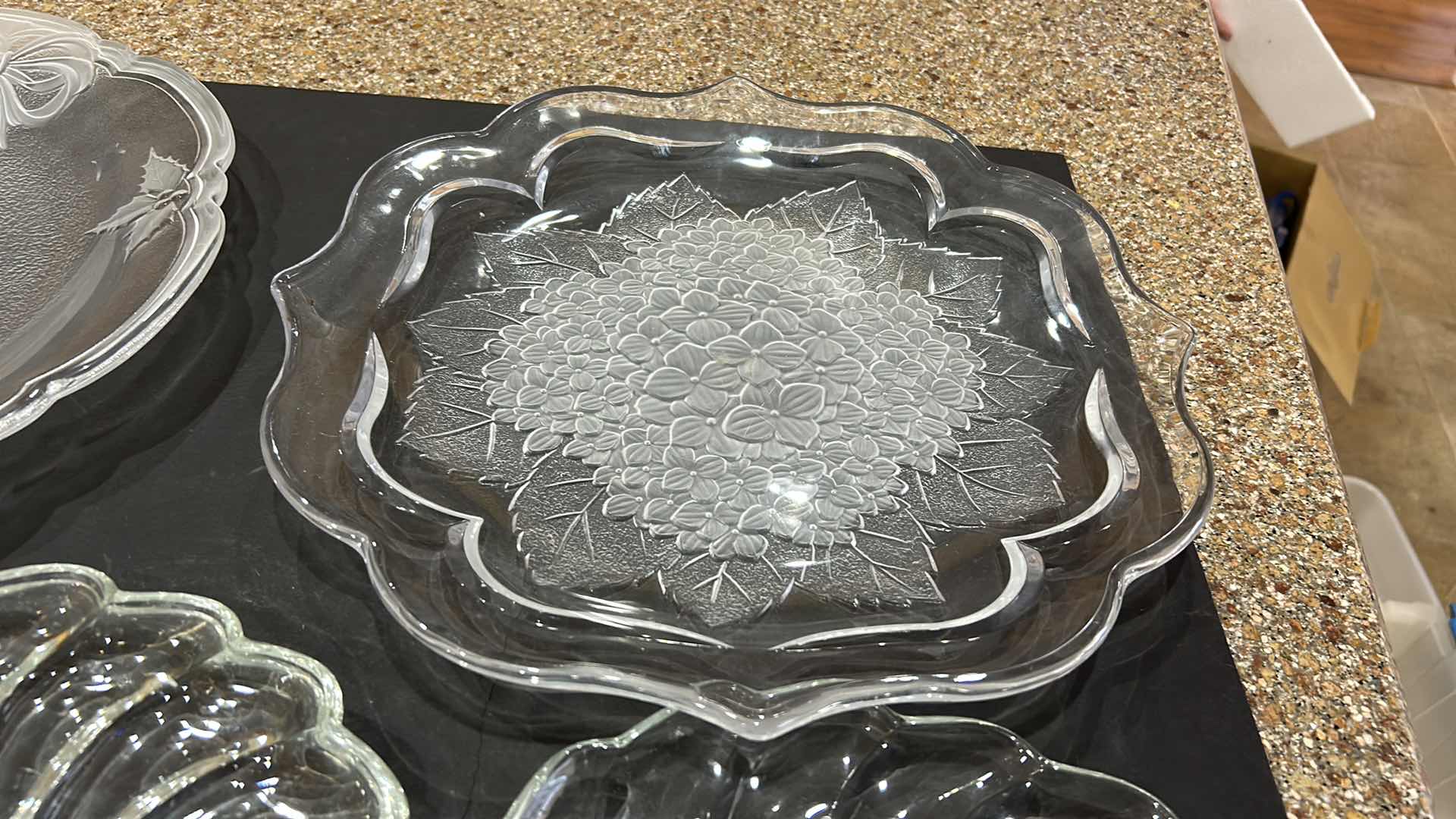 Photo 1 of 6 PC GLASS / CRYSTAL SERVING DISHES