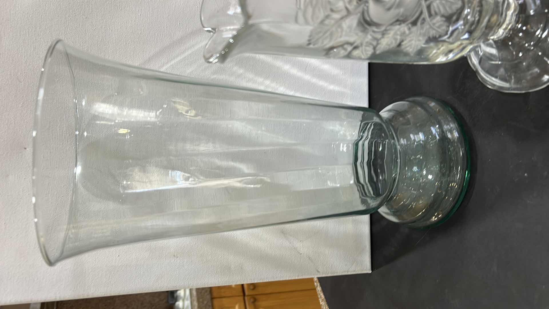 Photo 1 of 2 GLASS / CRYSTAL VASES (TALLEST 14”)