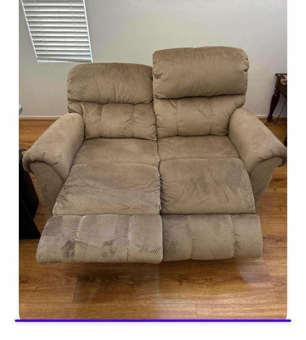 Photo 1 of PLUSH AND SOFT DOUBLE RECLINING LOVESEAT