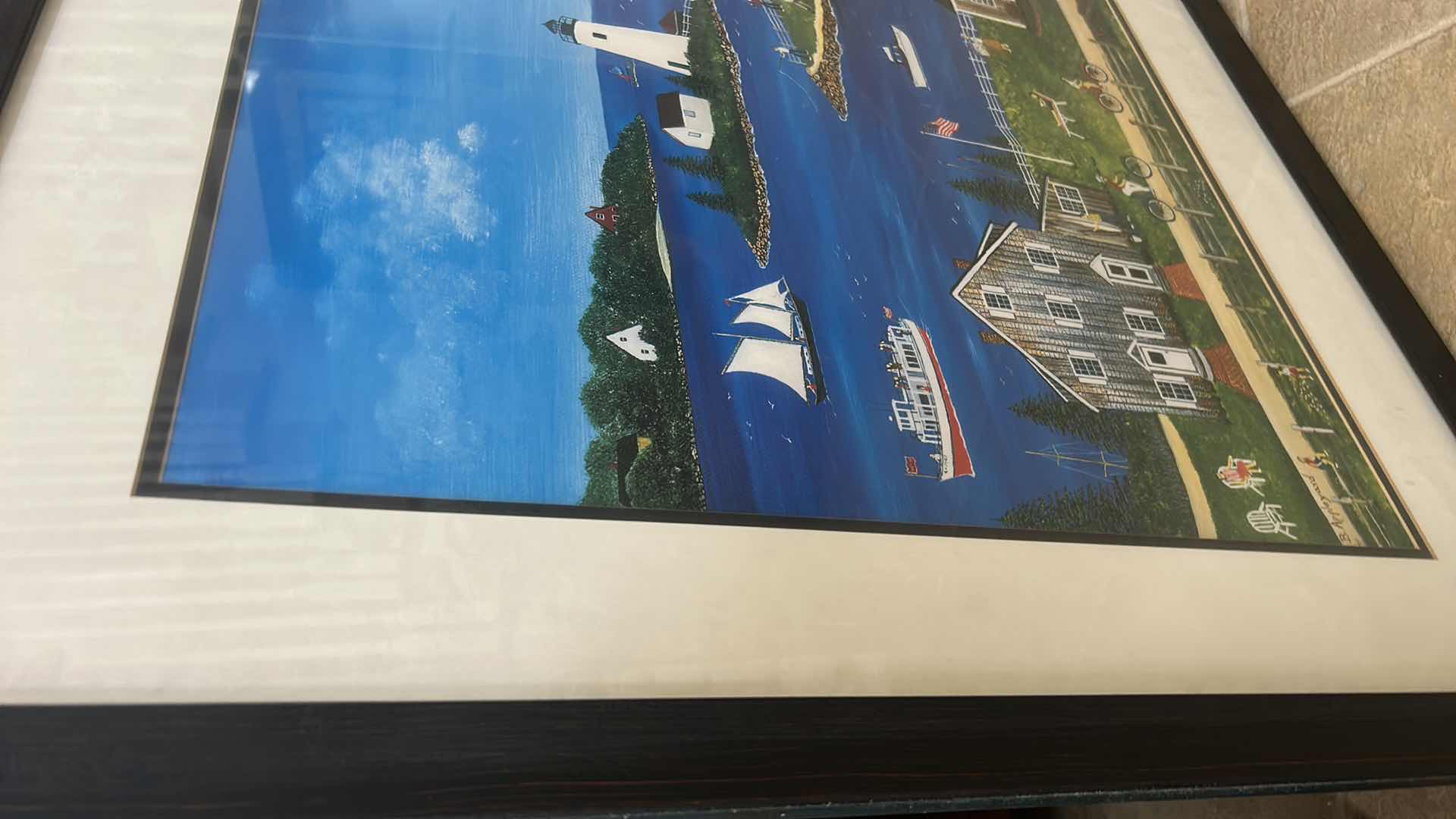 Photo 1 of FRAMED SEAPORT VILLAGE ARTWORK 36 1/4” x 30 1/2”