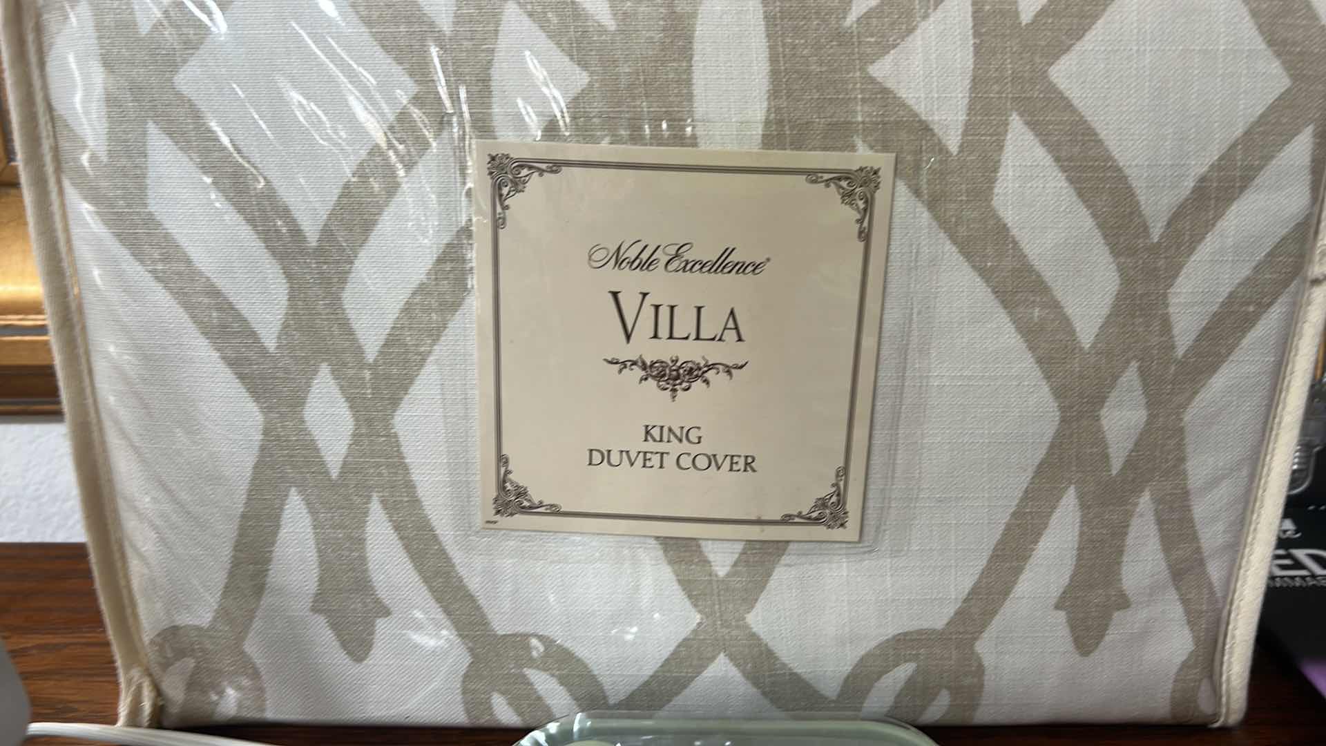 Photo 1 of HOUSEHOLD ITEMS- IRON, KING DUVET COVER, MAKEUP BRUSHES, LED BULBS