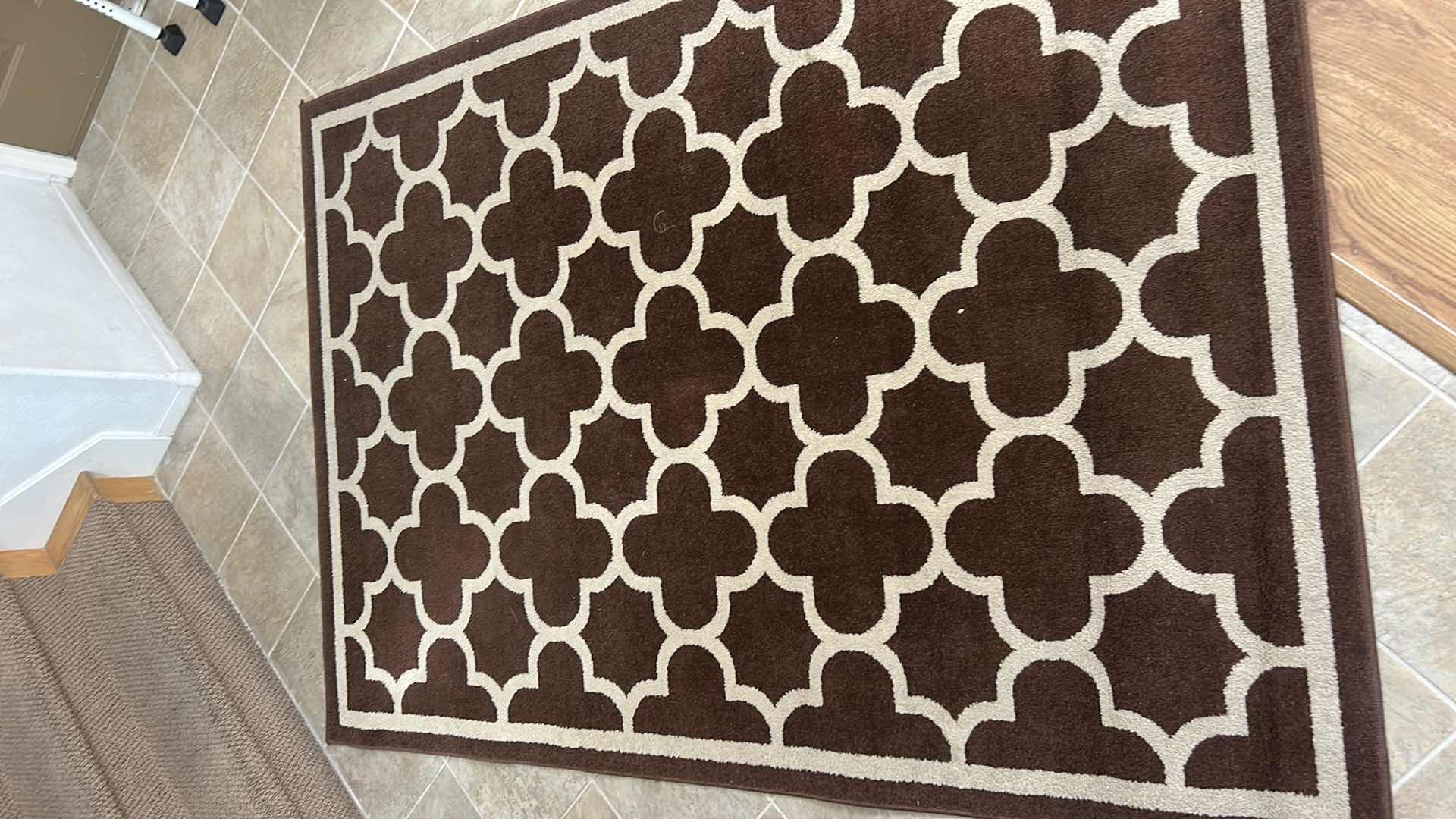 Photo 1 of SORRENTO BROWN AND BEIGE AREA RUG 5’3” X 7’5”