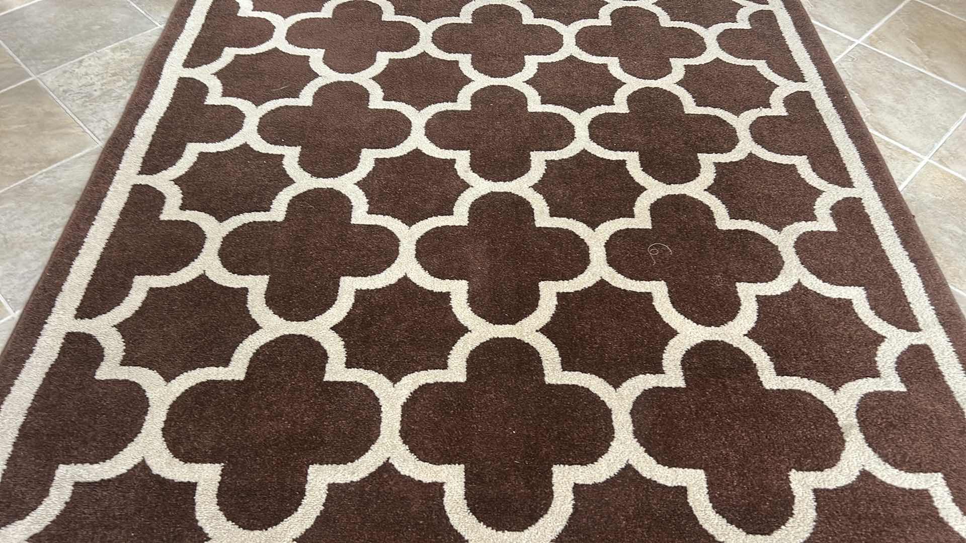 Photo 1 of SORRENTO BROWN AND BEIGE AREA RUG 5’3” X 7’5”