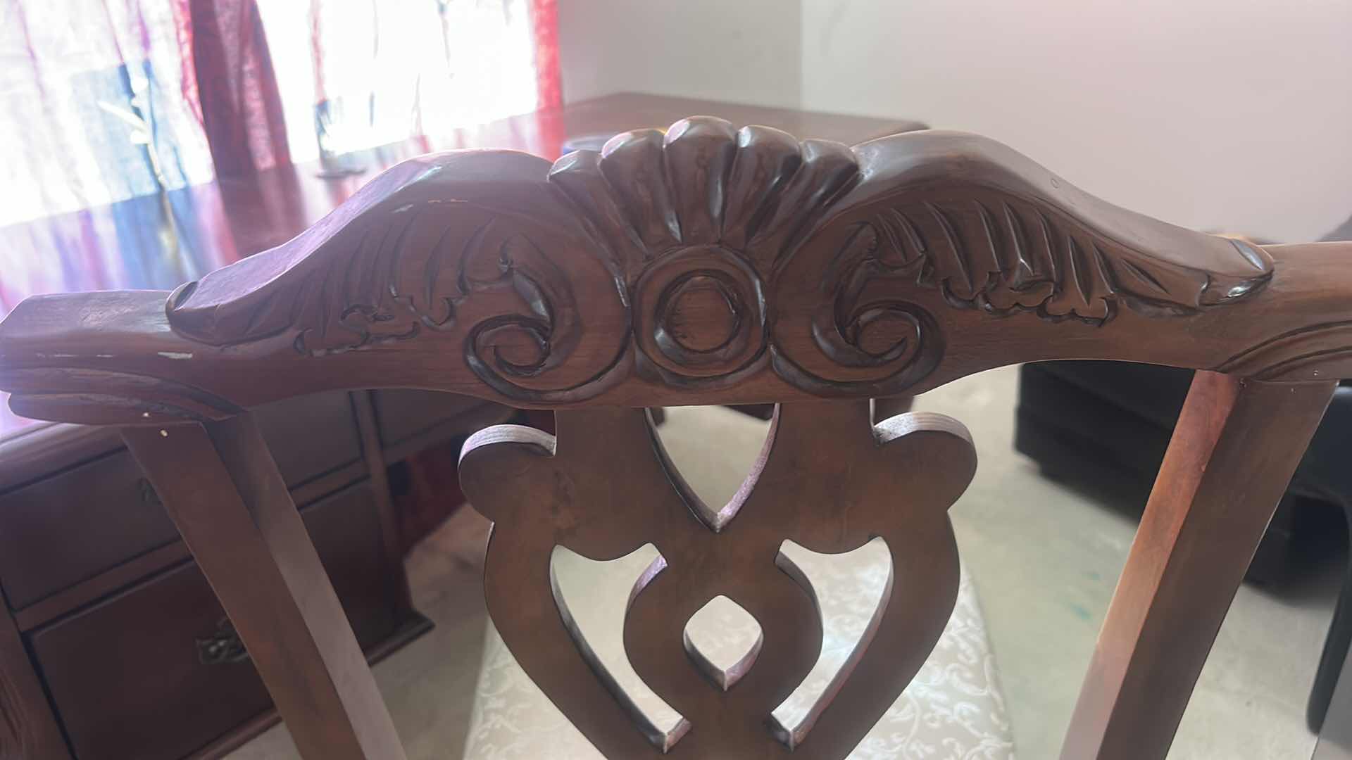 Photo 1 of VINTAGE ARMLESS WOOD CHAIR 21“ x 21“ x H39“