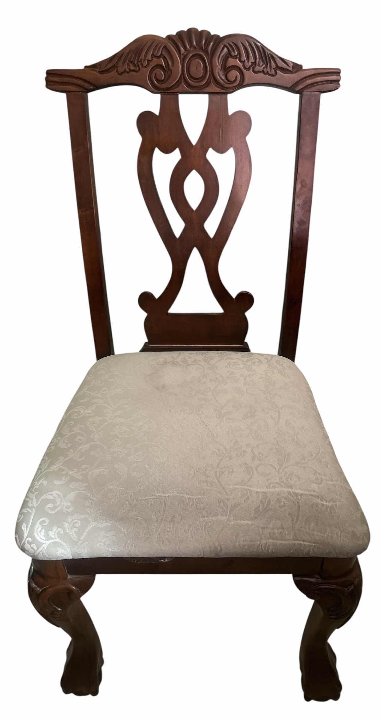Photo 1 of VINTAGE ARMLESS WOOD CHAIR 21“ x 21“ x H39“