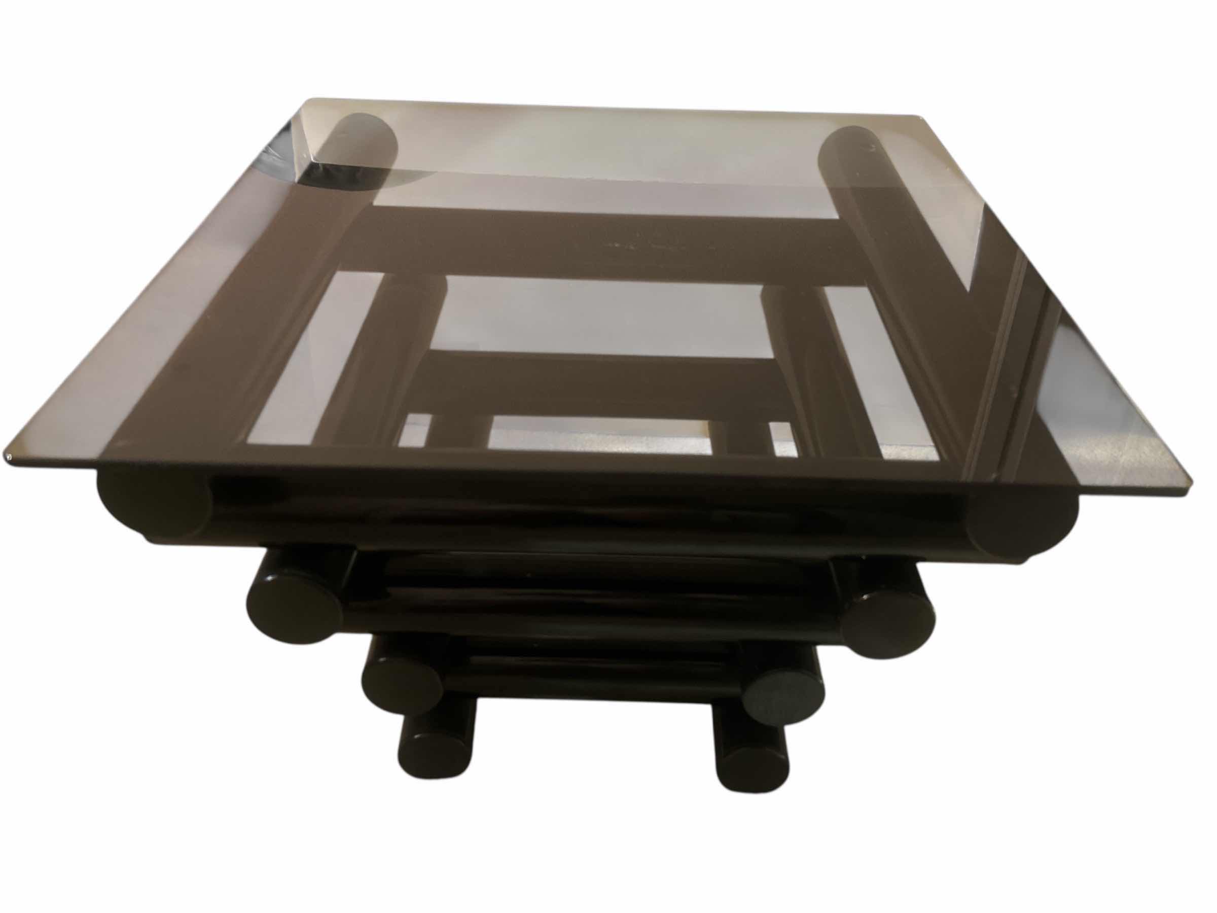 Photo 1 of SMALL SMOKED GLASS ACCENT/COFFEE/SIDE TABLE 2’ x 2’ x H18”