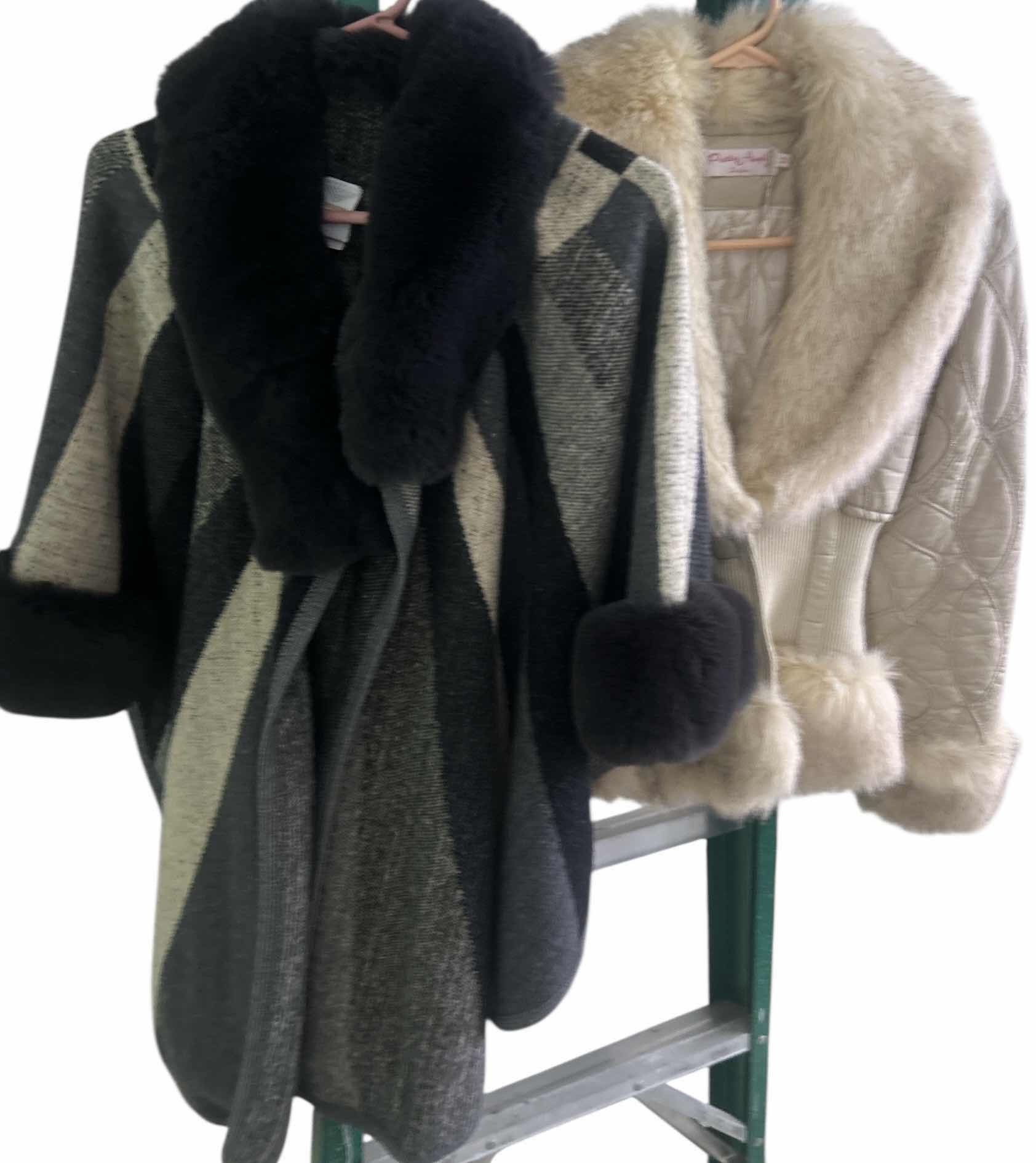 Photo 1 of WOMENSWEAR- IVORY JACKET SIZE MED AND SHAWL SIZE L/XL