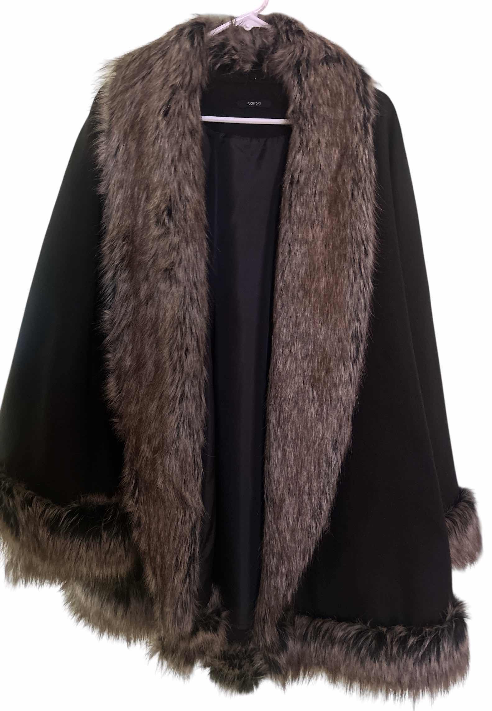 Photo 1 of WOMENSWEAR- FLORIDAY WRAP WITH FAUX FUR SIZE L/XL