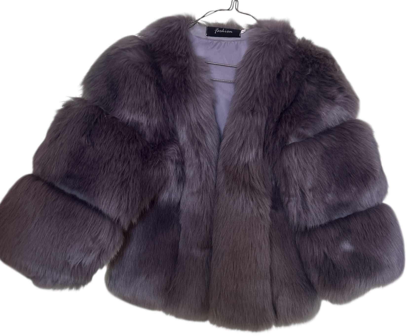 Photo 1 of WOMENSWEAR- FAUX FUR EVENING JACKET SIZE L